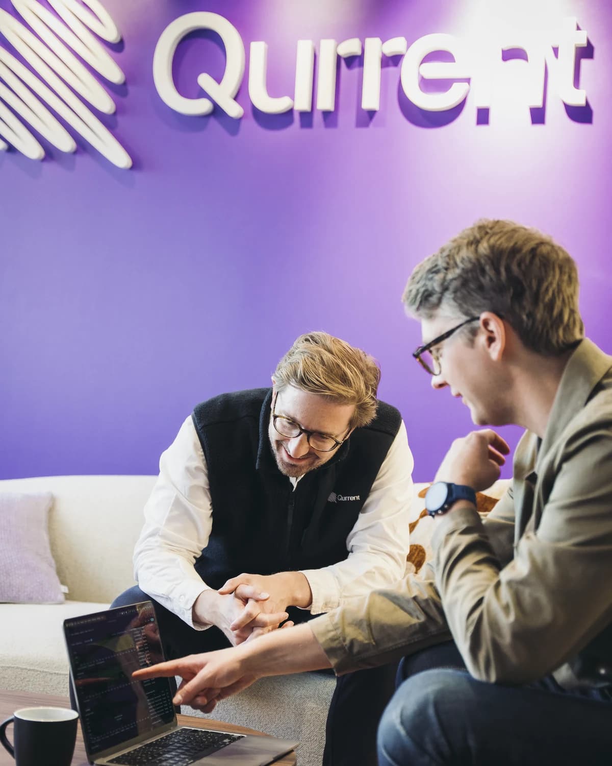 Qurrent team at the office