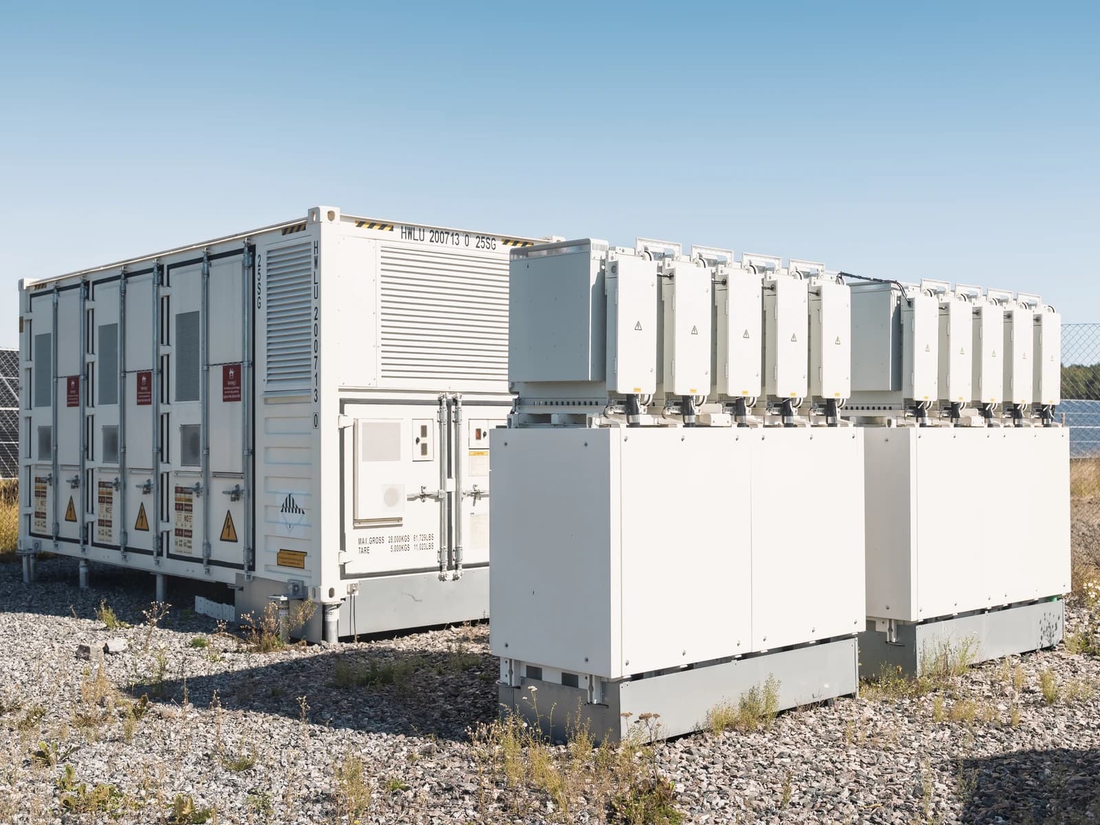 Contenedores de almacenamiento de energía en baterías en un emplazamiento nórdico